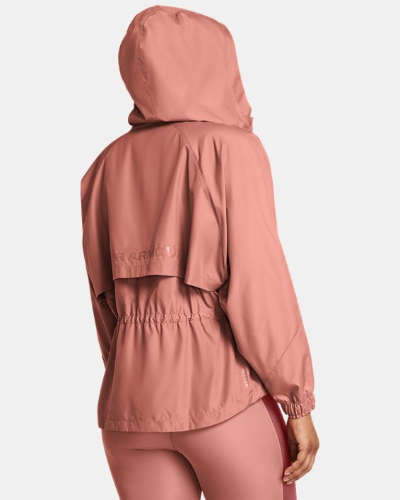 Veste oversize entièrement zippée UA Vanish Elite Woven pour femme, Pink, pdpMainDesktop image number 1